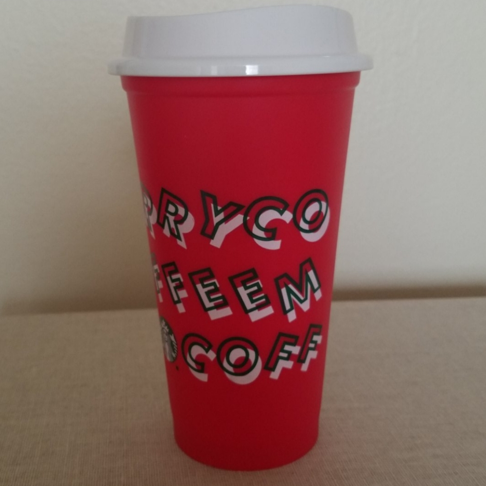 Starbucks reusable holiday drink holder